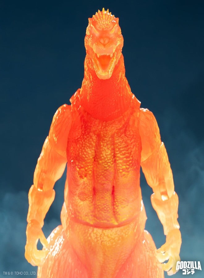 Super7 ULTIMATES! Toho Blazing Godzilla (1200º Clear Orange) - 8" Toho Godzilla Action Figure Classic Movie Collectibles and Retro Toys - Image 5